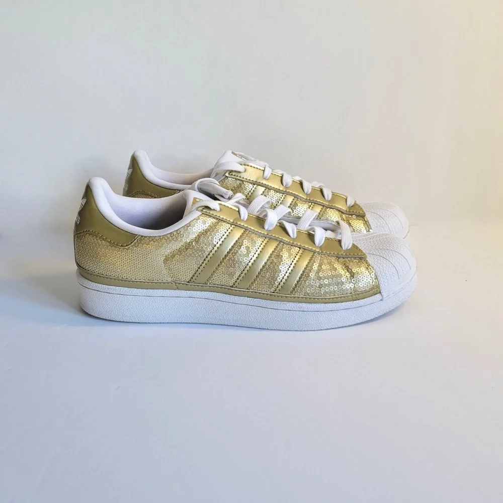 adidas Originals Superstar Sequin Gold Metallic - 7